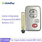 CN007203 для Toyota Camry Avalon 2007-2010, умный ключ управления (телефон) 89904-06041, 314,3 МГц, 4 кнопки