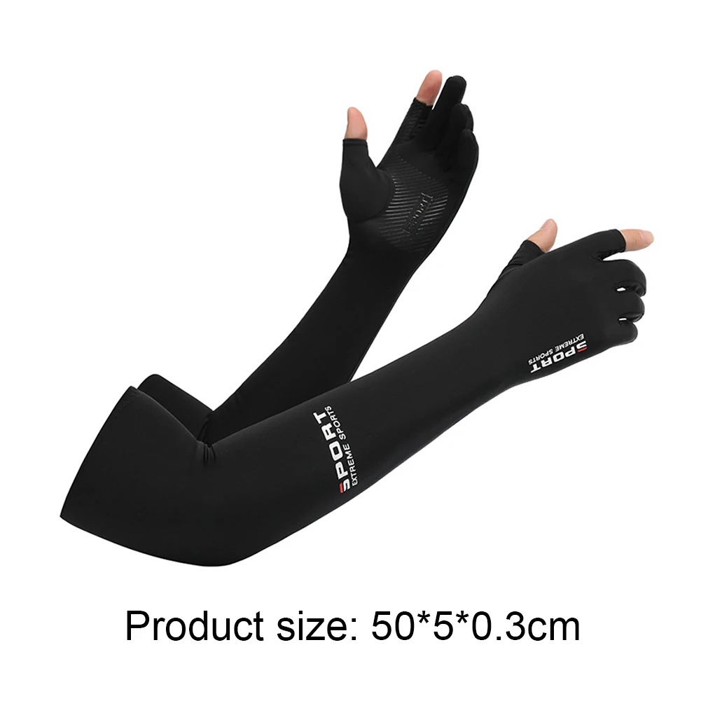 

Ice Arm Sleeves Unisex UV Protection Sunscreen 2/Half Finger Arm Covers Summer Cycing Sleeves For Outdoor Sports Breathable Cuf