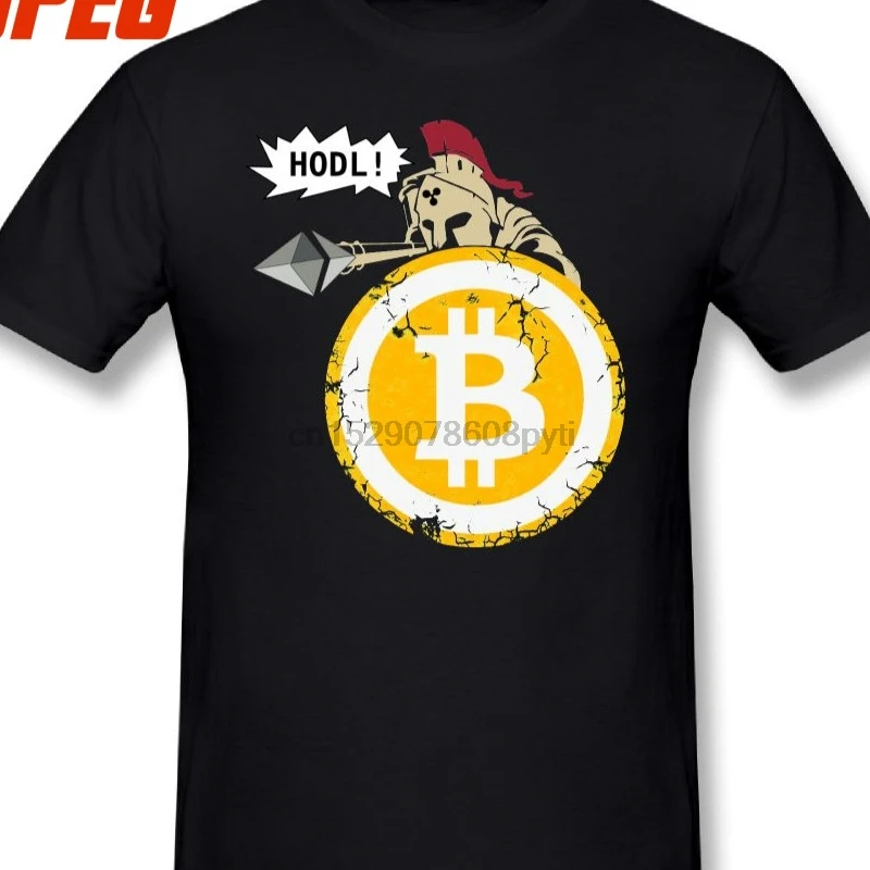 Биткойн Hodl ваша криптос футболка криптовалюта О образным вырезом с короткими