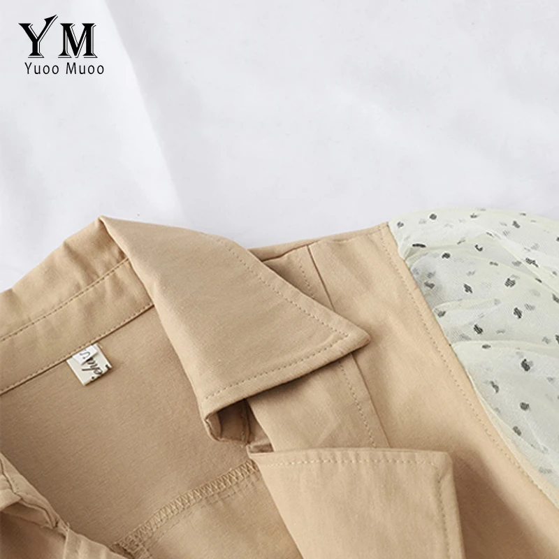 YuooMuoo Женская модная куртка платье женское 2019 осень с пышными рукавами деловое