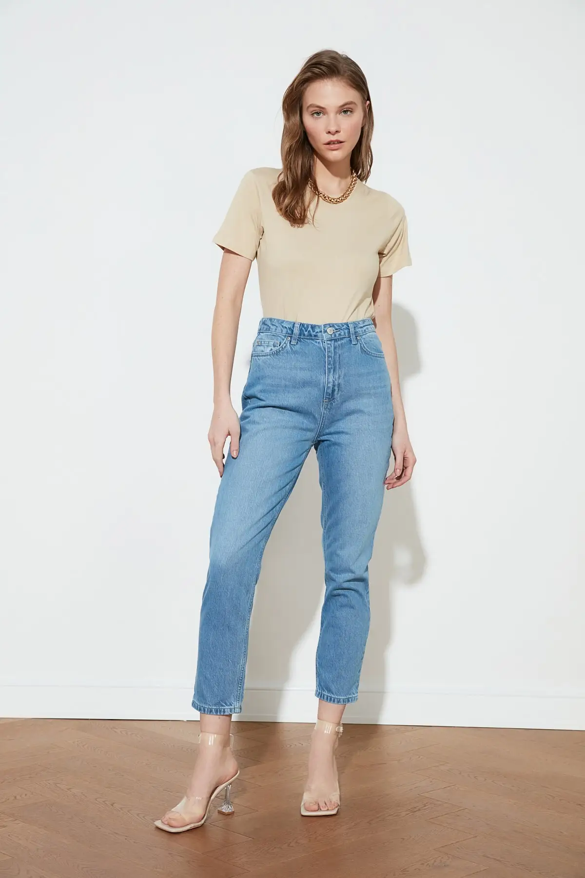 

Trendyol High Bel Mom Jeans TWOSS21JE0413