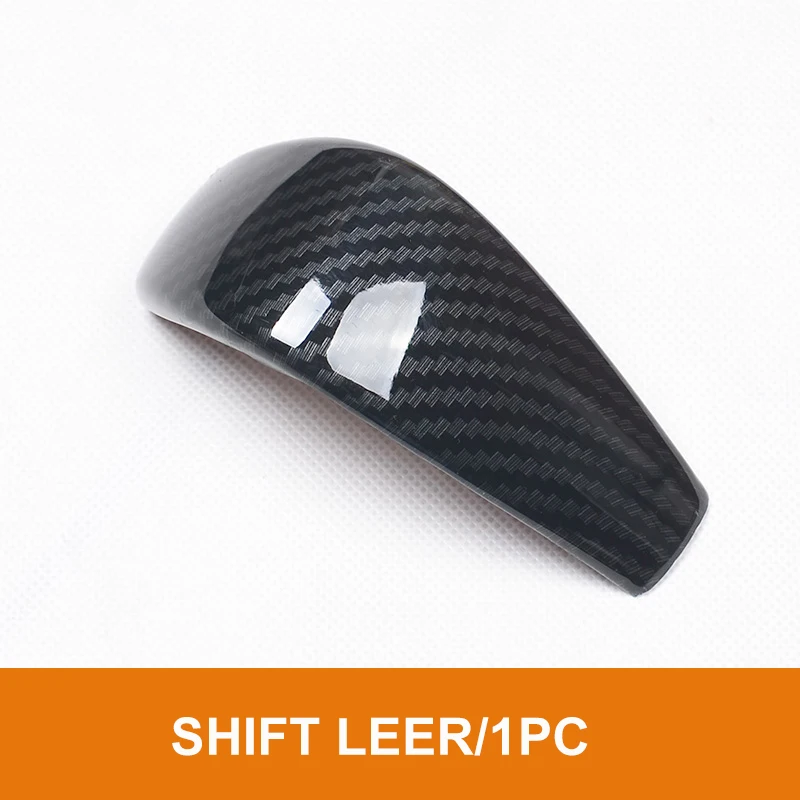 SHIFT LEER 1PC Украшение интерьера автомобильные аксессуары АБС пластик углеродное волокно украшение интерьера для ford everest - Цвет: SHIFT LEER 1PC