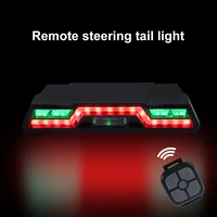 7 modes bike taillight usb rechargeable remote control rear light night riding bicycle 100lm turn signal light bike accessories