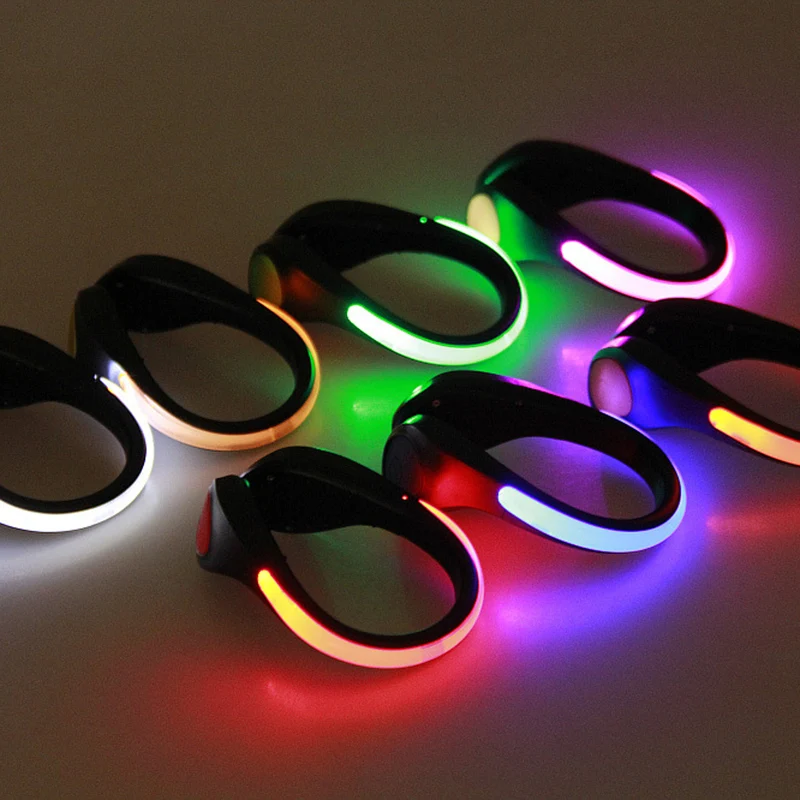 

Детская Спортивная безопасная Светоотражающая лампа с зажимом для обуви, Предупредительные лампы, светящиеся лампы для ночного велоспорта...