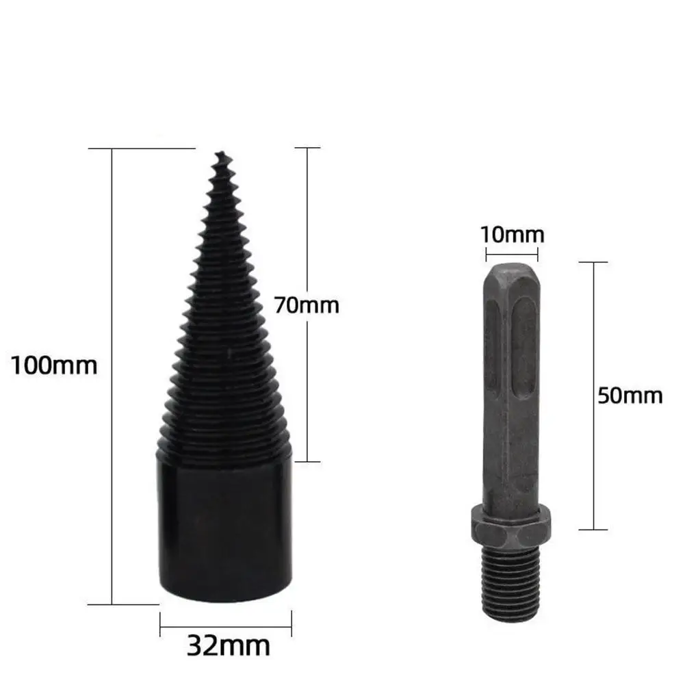 

Cone Wood Chopper Bit Wood Cone-drilling Tool Household Kindling Breaking Machine Wood Log Splitter Split Drilling Tools