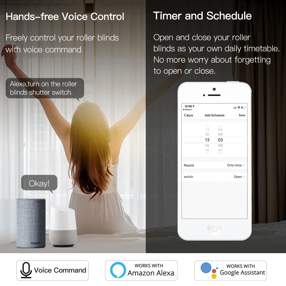 Переключатель для штор Tuya Smart Life с Wi Fi и дистанционным управлением|Автоматическая