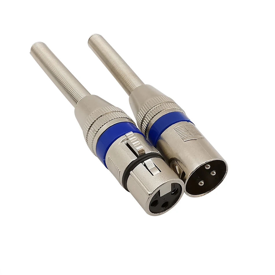 2 шт./лот XLR разъем 3Pin штекер гнездовой микрофон динамик аудио кабель провод