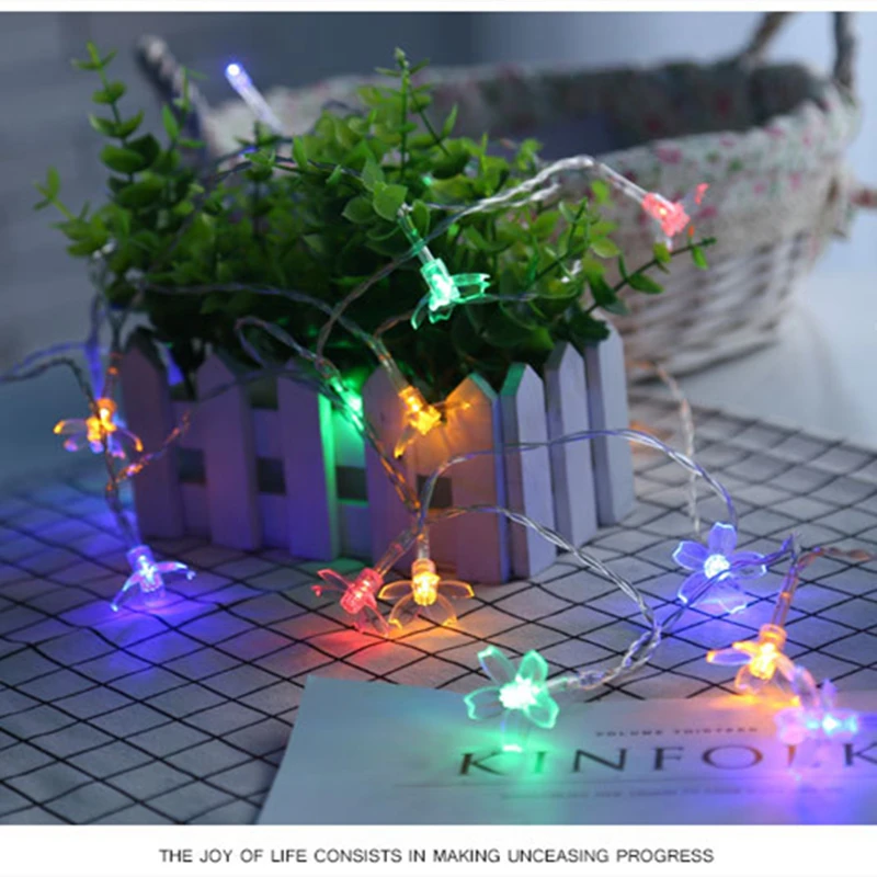 1 м/2 м/3 м светодиодная гирлянда персикового цвета сказочный сад персиковый цвет