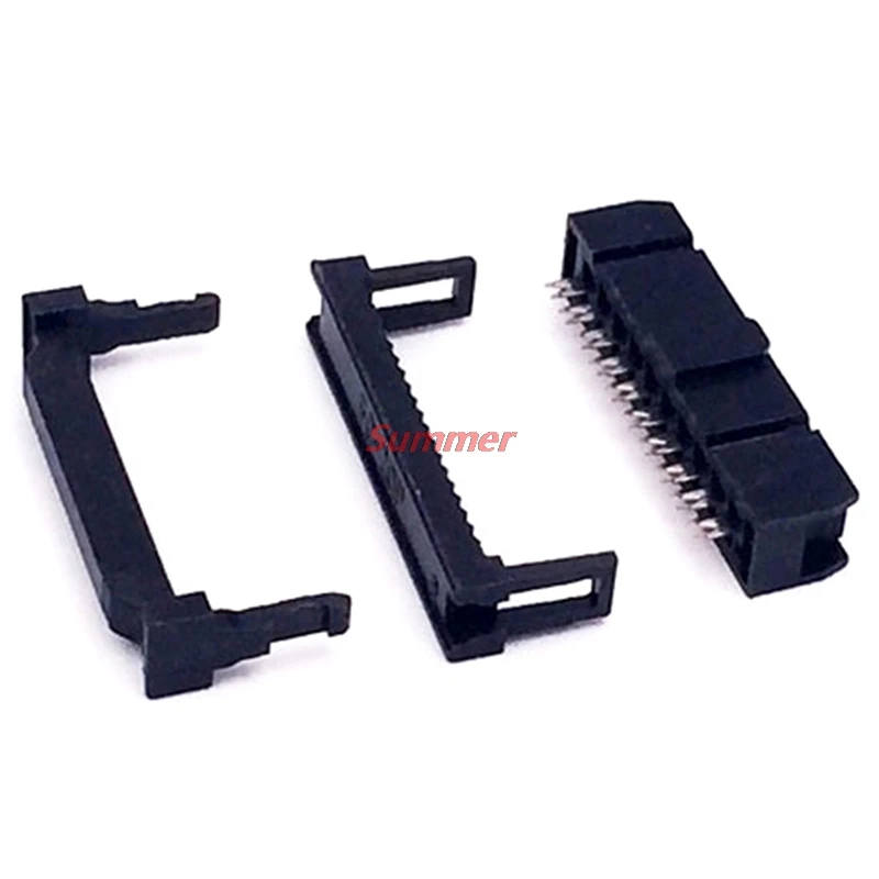 

New 10Pcs 10Pin FC IDC Socket Dual Row Pitch 2.54mm Connector Cable Socket