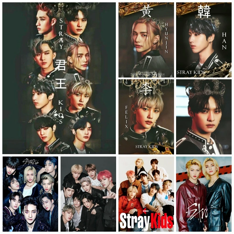 

Diy Decor Diamond Painting Kpop Stray Kids Poster Full Square/Round Rhinestones Cross Stitch Art Kit Handmade Gift For Fun