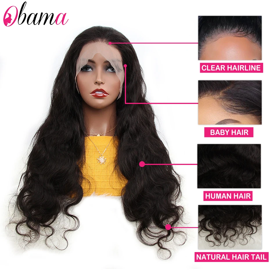 Парик Женский на прозрачной сетке бразильские натуральные волосы с