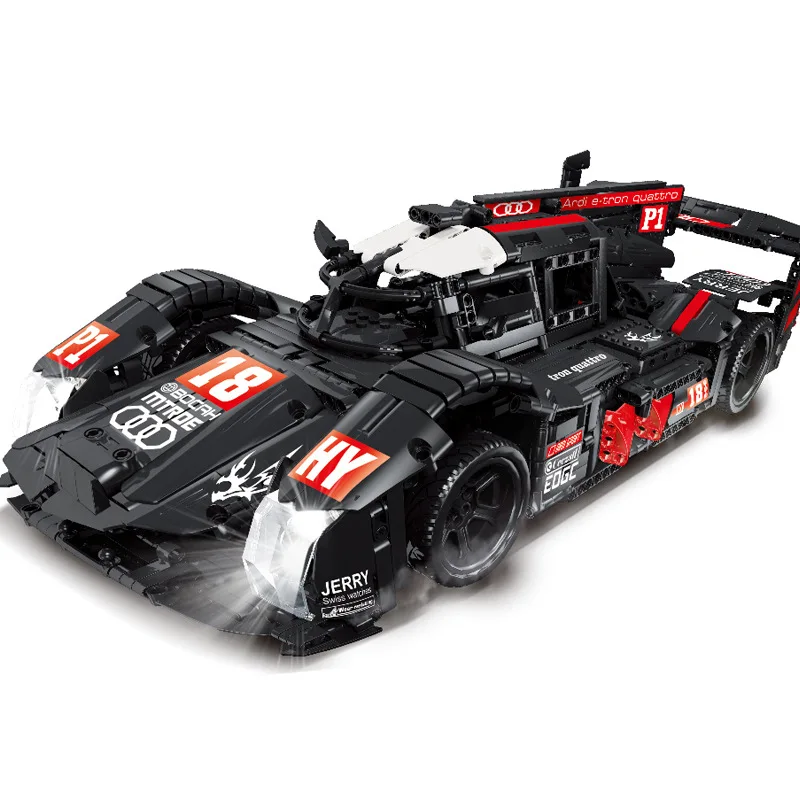 1908 шт RC Technic Audi R18 супер гонщики Спорт гоночный автомобиль строительные блоки