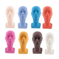 1pc 13 8 inch pvc male model head mannequin manikin man head model wigs glasses scarves display stand caps hats holder