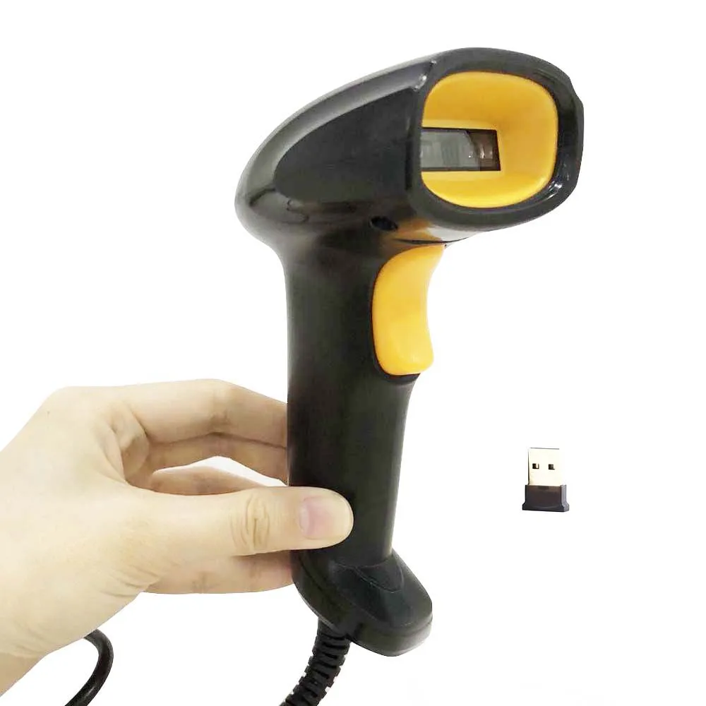 Высокоскоростной беспроводной 1D сканер штрих кодов и считыватель экрана с USB 2d