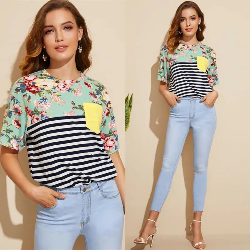 2019 Новые беременных Для женщин для с длинным рукавом Топ кормления цветочным