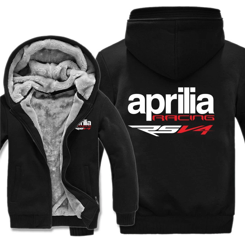 

Толстовка Aprilia Racing RSV4 Мужская, зимняя толстовка с капюшоном, плотная шерстяная теплая толстовка RSV4, 2022