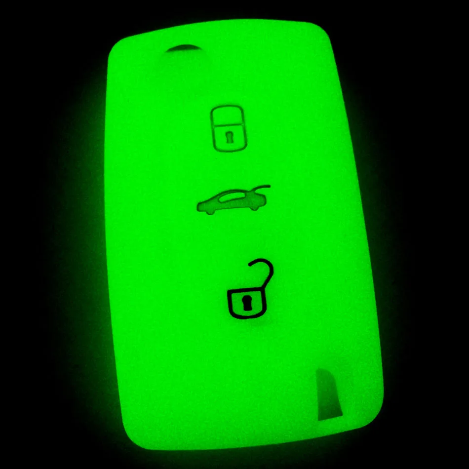 Светящийся чехол для автомобильного ключа с 3 кнопками 1 шт. Peugeot 206 107 207 307 607 208 308 407