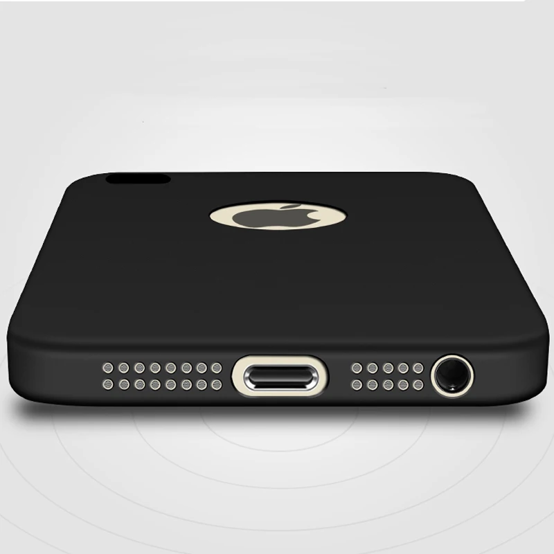 Ultra Thin Black Scrub Matte Soft Silicon TPU Case for iPhone 5 5S 6 6S 7 Plus Cover |