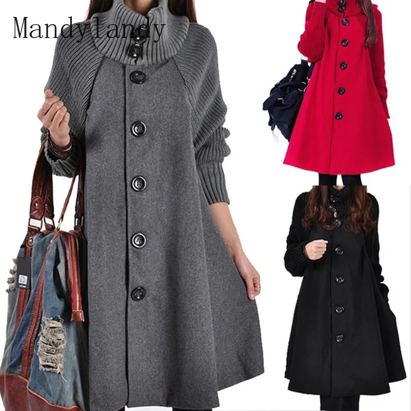 

Новая зимняя женская модная повседневная куртка Mandylandy, Женская свободная хлопковая толстовка с капюшоном, куртка