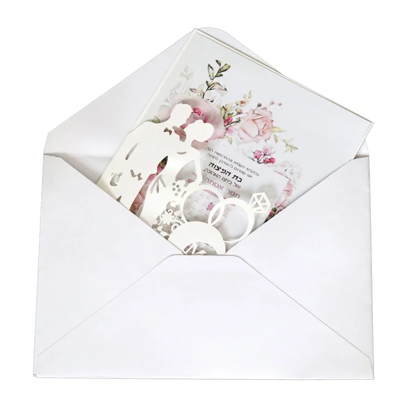 Свадебный золотой красный белый лазерный разрез роскошные свадебные