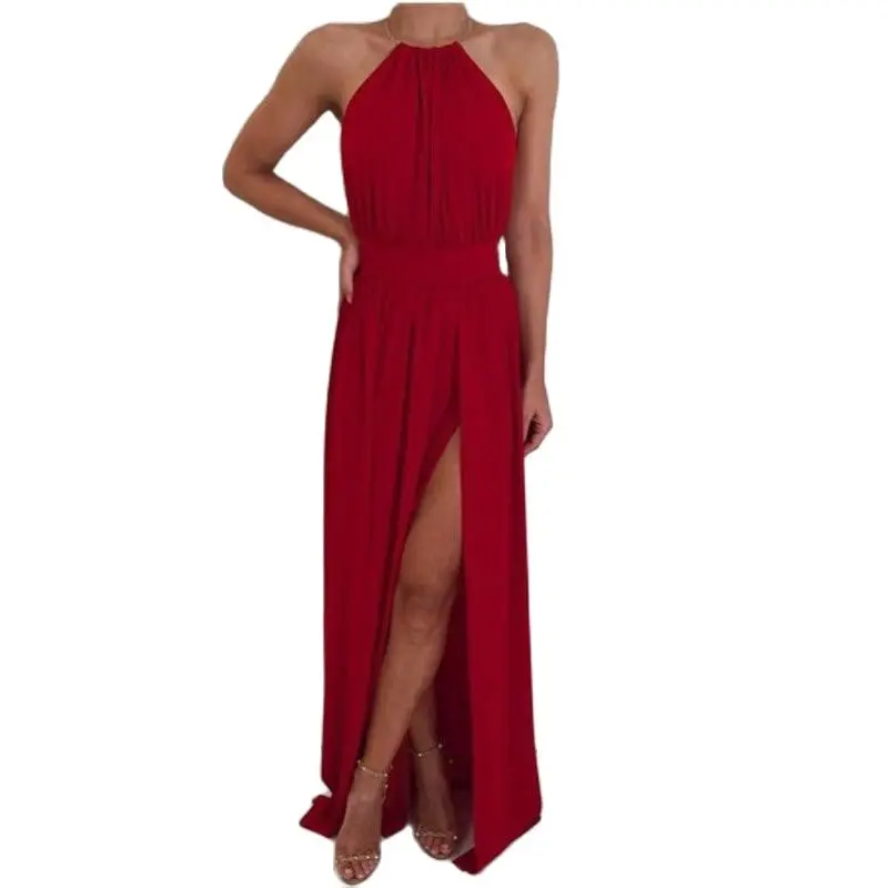 Женское белое летнее пляжное богемное Платье макси с открытыми плечами Длинные