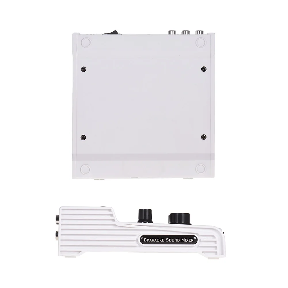 Muslady MF-8 мини Караоке звук аудио миксер стерео эхо смесители Двойной микрофон