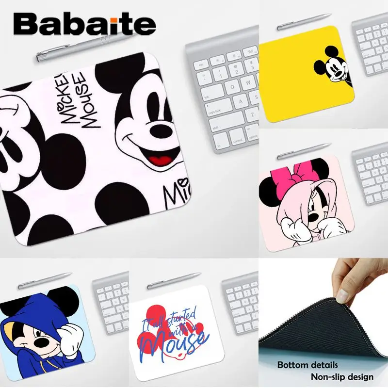 Babaite, высокое качество, мультяшный Микки, Минни, игровой коврик для ноутбука, коврик для мыши,,, игровой коврик для мыши