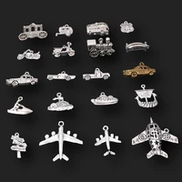 retro means of transport pendants diy jewelry metal accessories train charms car charms carriage charms airplane charms%ef%bc%8cp537