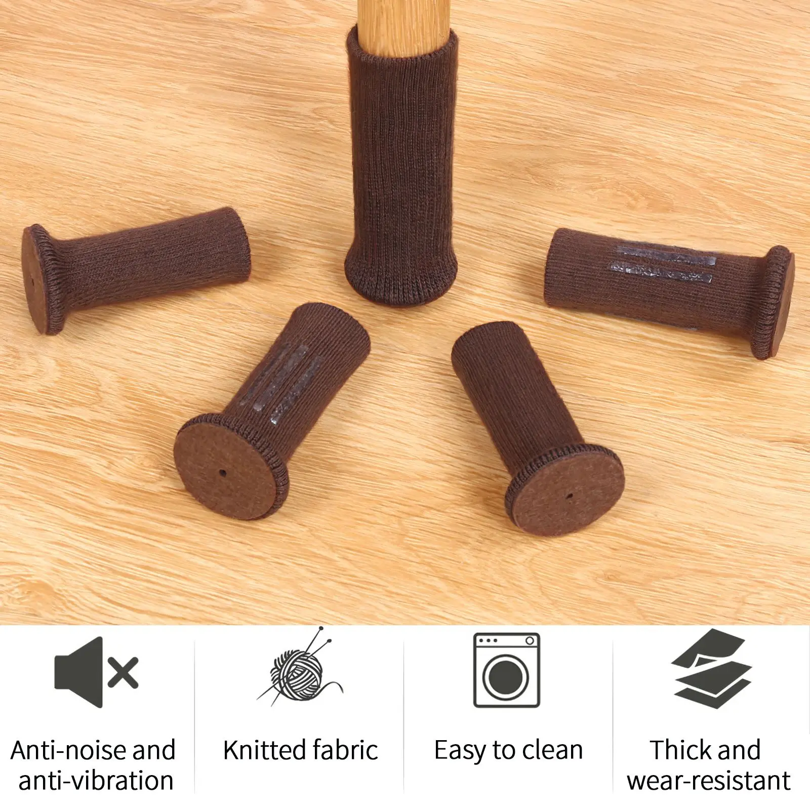 

16pcs Felt Furniture Leg Protection Cover Table Feet Pad Floor Protector For Chair Leg Floor Protection Anti-slip Table Legs