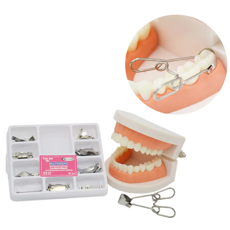 Стоматологическая Матрица № 1 330 секционные Контурные металлические матрицы с