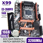 Материнская плата Atermiter X99 D4, с процессором Xeon E5 2680 V3 LGA2011-3, 16 ГБ = 16 ГБ, 3200 МГц