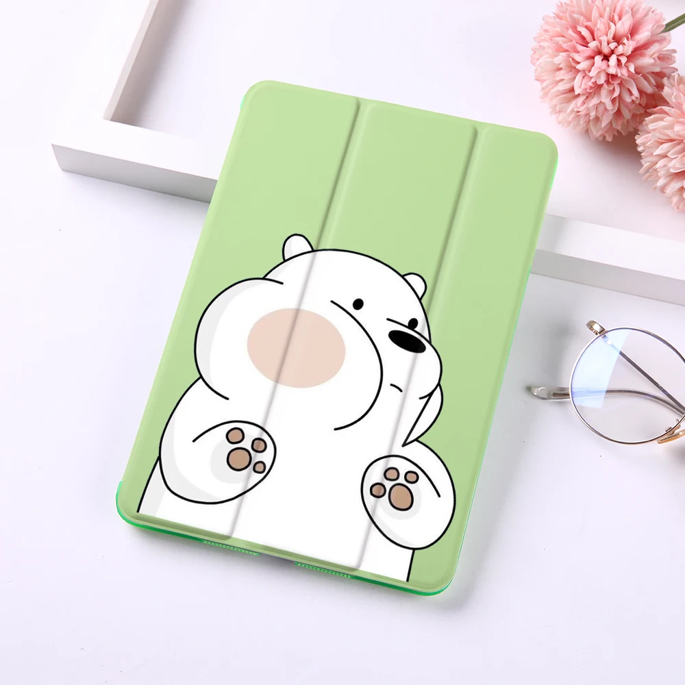 Чехол-книжка с милым медведем и магнитом для Apple iPad 9,", Чехол для iPad Mini 1 2 3 4 из искусственной кожи, планшет, складной чехол-книжка