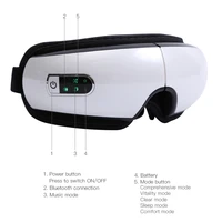 eye massager five modes smart air pressure fatigue therapy heated goggles double airbag electric vibration music eye care relax