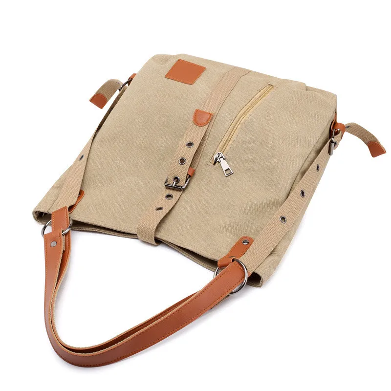 MJ холщовая женская сумка простой дизайн тоут Женская вместительная Холщовая