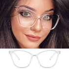 Модные очки с защитой от синего света, очки с плоскими линзами в простой оправе, персонализированные аксессуары для мужчин и женщин B2Cshop