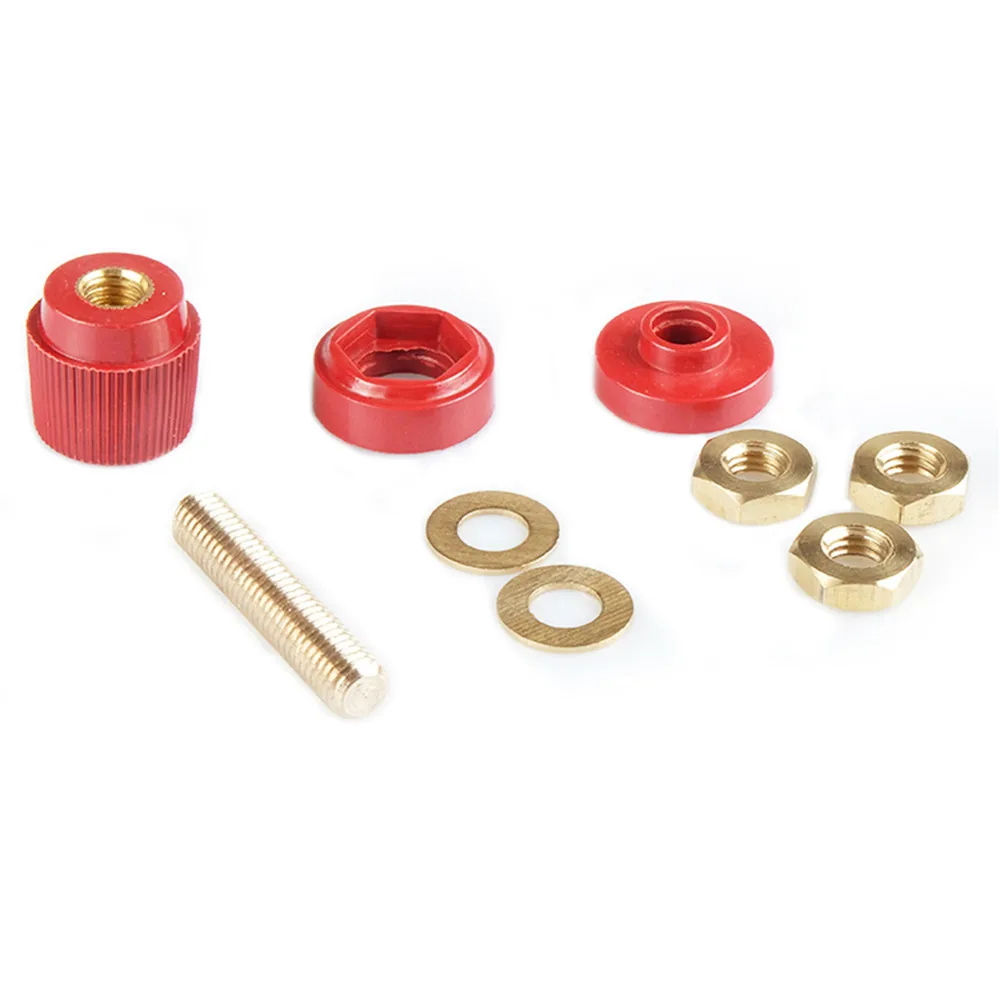 M8 8MM Copper Posts Terminal Binding Post Blocks Power Supply Terminals Welding Machine Red/Black | Электроника