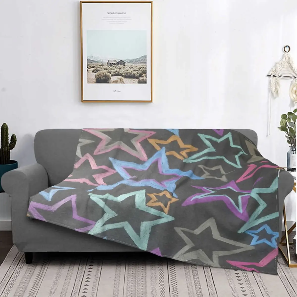 

Manta de estrellas brillantes, colcha para cama a cuadros, edredón, manta con capucha, textil de lujo para el hogar