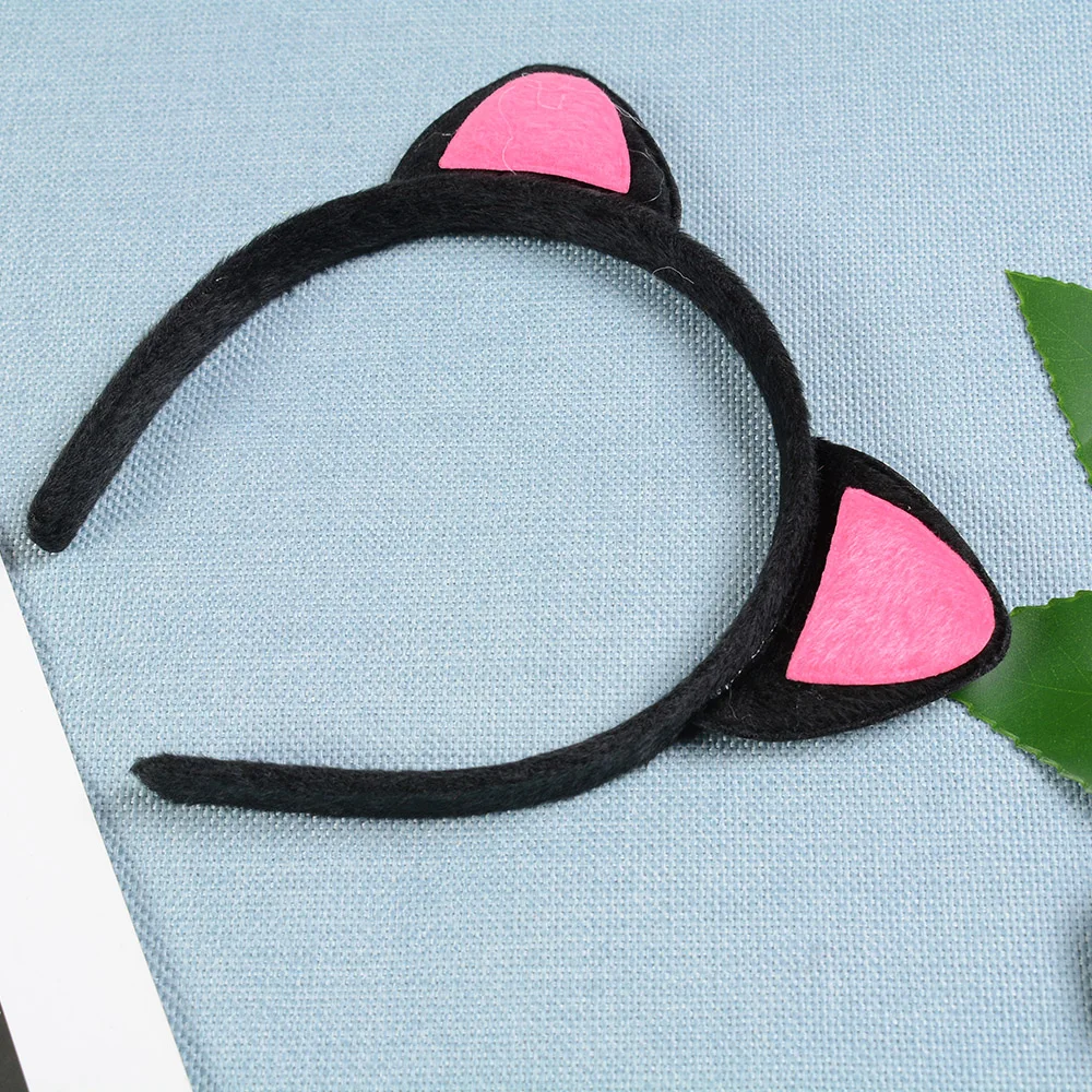 Для женщин милый кот котенок уши металлической повязка на голову Косплэй