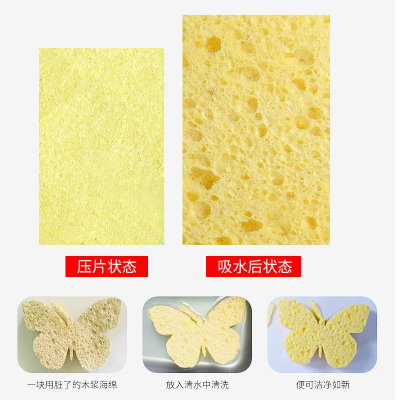 

Cellulose Sponge Dry Cleaningcloth Compressed Wood Pulp Cotton Cellulose Sponge Cellulose Sponge Cleaningcloth Dishcloth