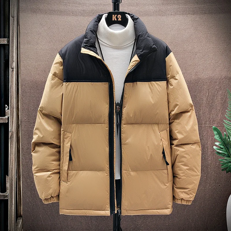 Winter Fashion Brand North Parkas Mixed Colors Couple Cotton Coats Casual Stand Collar Warm Down Puffer Jackets Men/Ladies Top