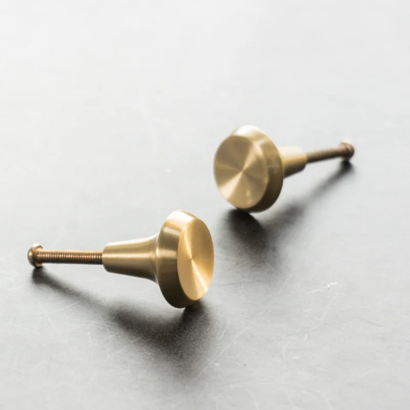 Латунные мебельные ручки Современные Простые золотого цвета для ящика и шкафа