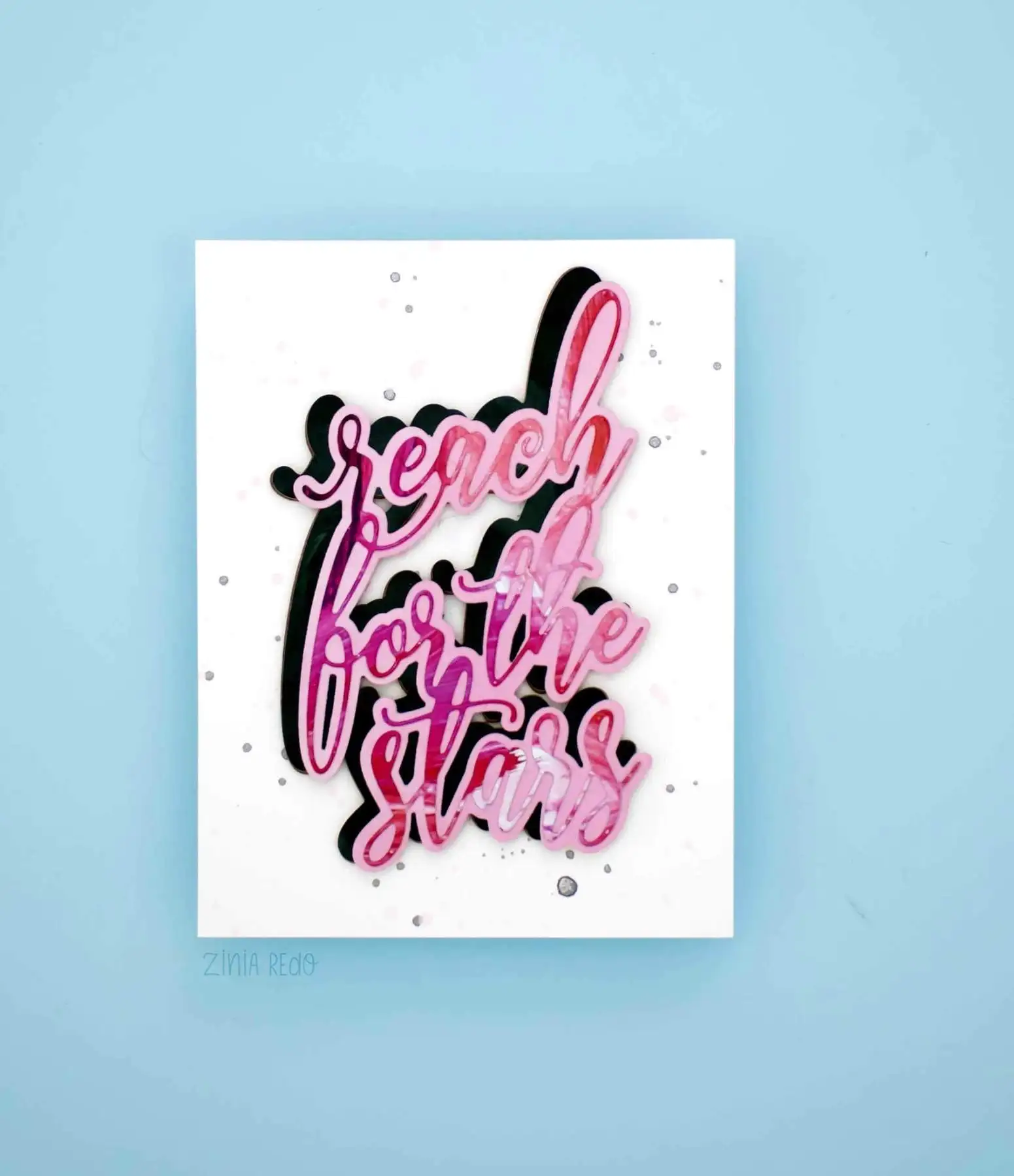 

New Reach for the Stars Cutting Dies and Stamps Scrapbook Dariy Decoration Stencil Embossing Template Diy Greeting Card Gift