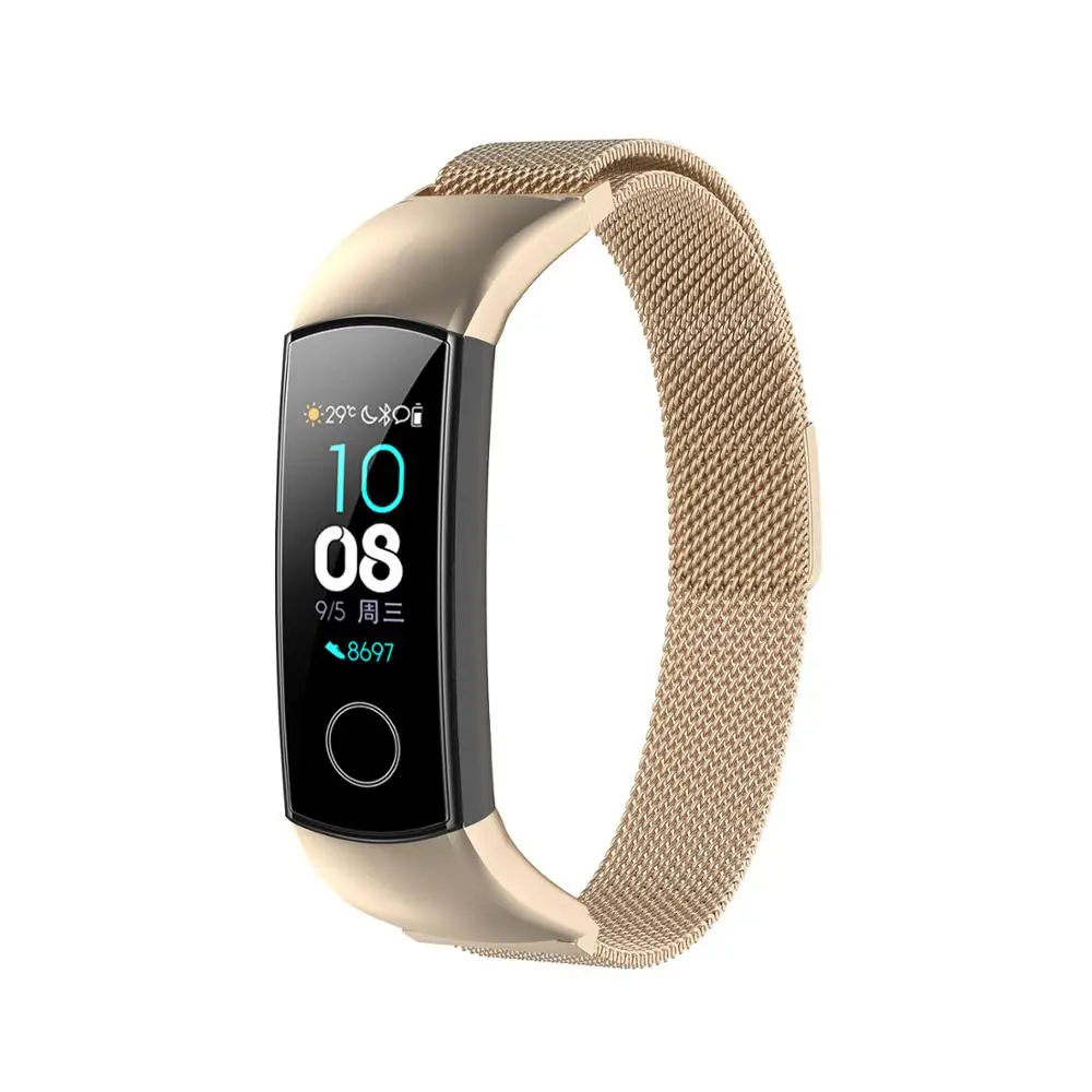 Браслет с магнитной пряжкой для huawei Honor band 4 5, умные аксессуары, Миланская петля для Honor Band 4 5, ремешок для часов