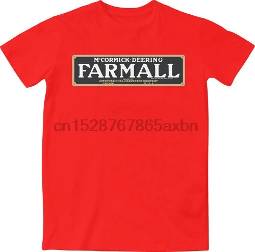 Farmall McCormick Deering винтажная Тракторная техника сельскохозяйственная новая футболка
