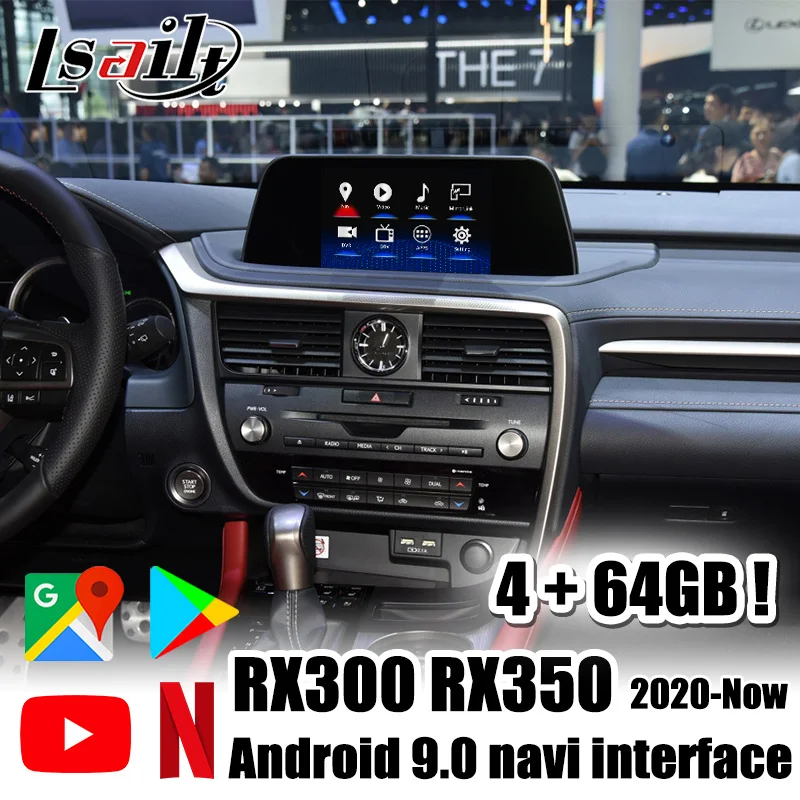 Lsailt 4 ГБ Android 9 0 Carplay/ видеоинтерфейс для RX300 RX350 2020 с Netflix Waze YouTube LX570 RX450n|GPS
