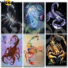 Полноразмерная алмазная живопись, вышивка крестиком, 5D Вышивка, узор скорпиона, Алмазная мозаика стразы, домашний декор, подарок TB6