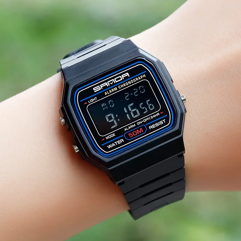 SANDA Брендовые спортивные часы детские для девочек и мальчиков наручные