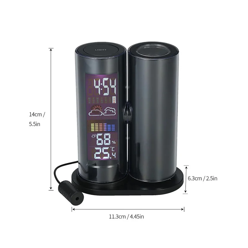 Новые цифровые часы для прогноза погоды настольные украшения дома