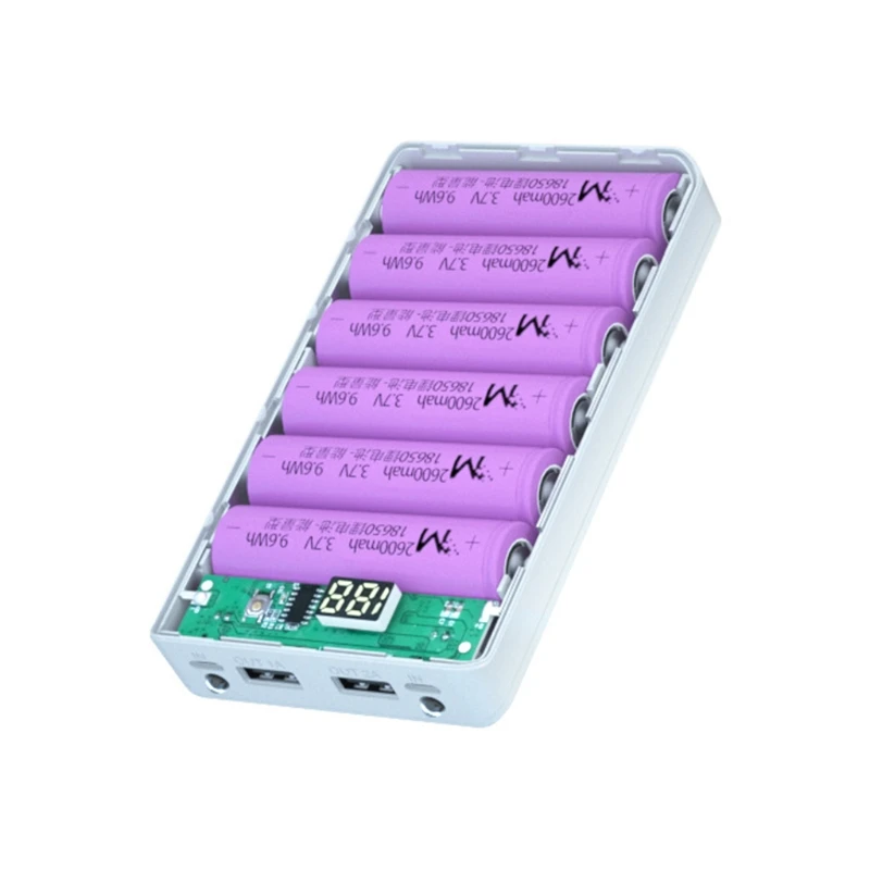 A6 ЖК-дисплей DIY 6x1865 0 чехол для аккумулятора корпус внешнего Портативный внешний