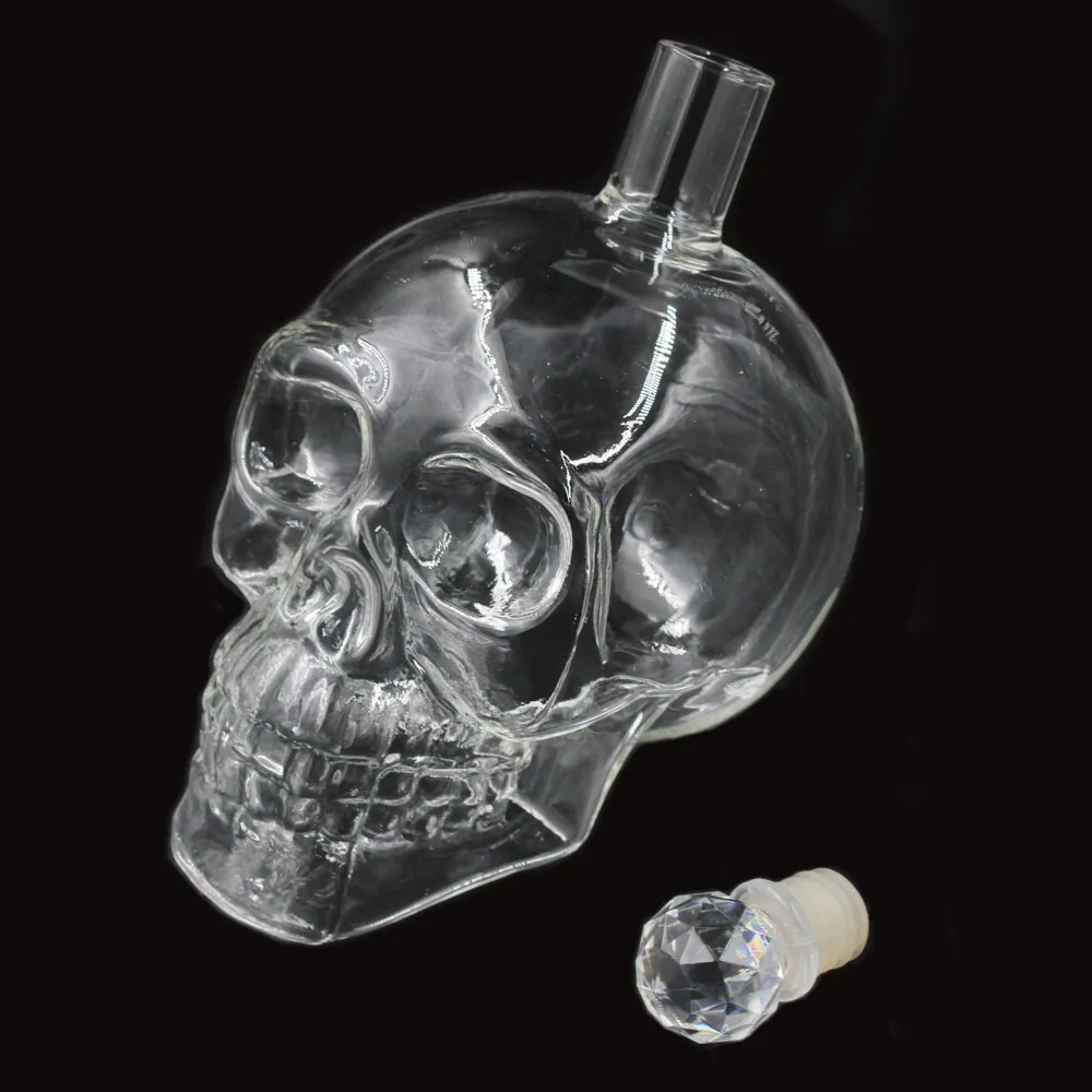 Стеклянная бутылка с черепом креативная Хрустальная винная 75 мл/125 мл/350 мл/550
